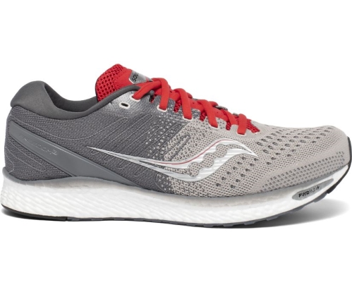 Tenis Saucony Freedom 3 Hombre Zapatillas Running Moonrock / Rojas México MX-057-ZR